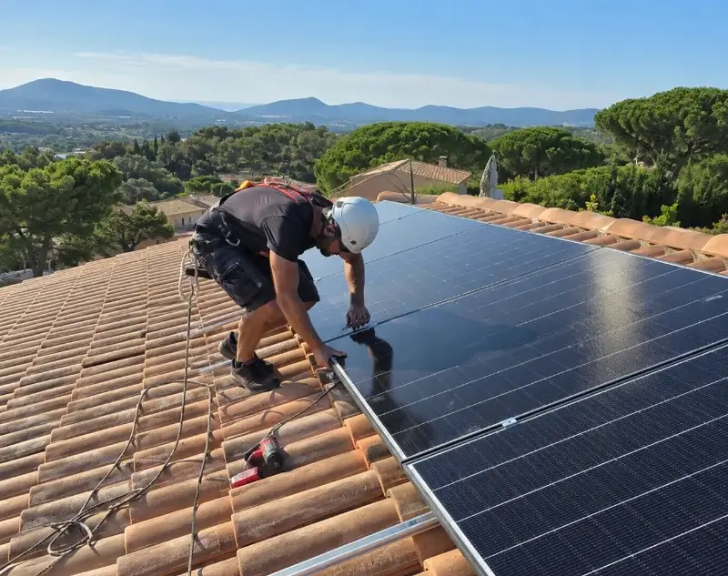Installateur panneaux solaires Évian-les-Bains — pose photovoltaïque sur toiture